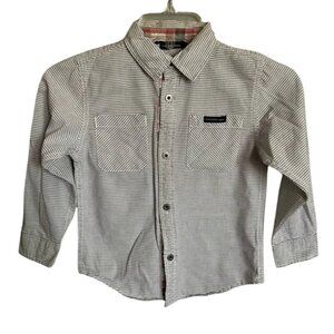 Calvin Klein Jeans Boys Classic Striped Long Sleeve Shirt Size 5